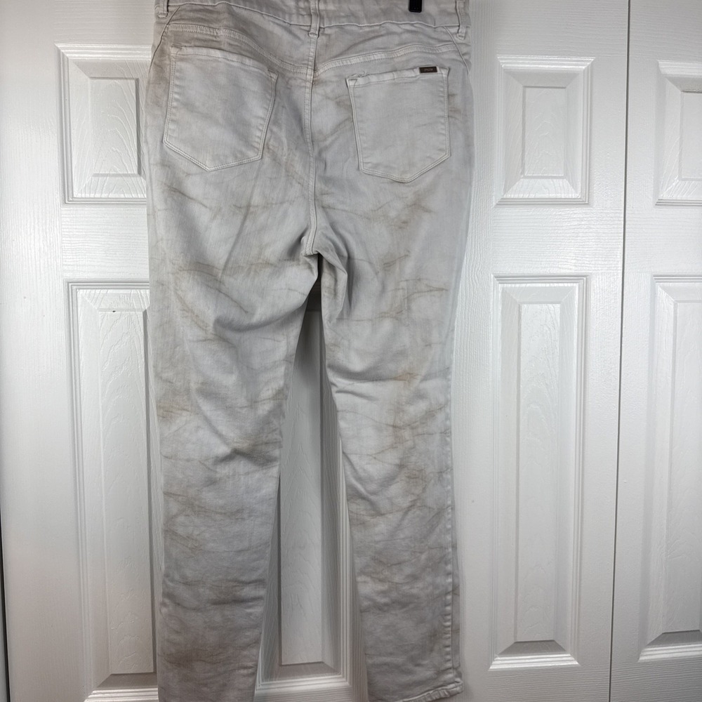 Chico's So Slimming Women's Size 2 Medium Marble Wash Skinny Jeans - Picture 6 of 9